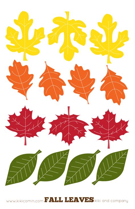 printable leaves to cut out|fall leaves template free printable.